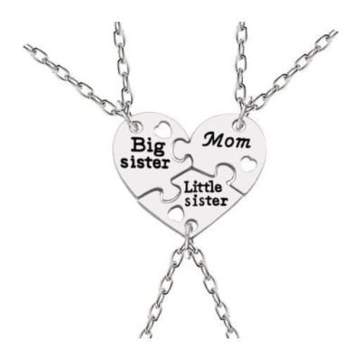 Mom and 2 Daughters 3 part Necklace