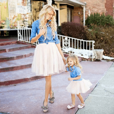 Mom and Daughter Dress for Wedding