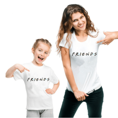 Mom and Daughter Friends T-shirts