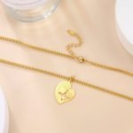 Mom and Daughter Heart Necklace