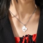 Mom and Daughter Heart Necklace