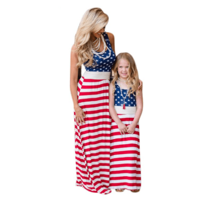 Mommy and Me Americain Dresses