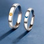 Moon & Star Couple Rings