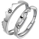 Moon & Sun Couple Rings Silver