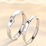 Moon & Sun Couple Rings Silver