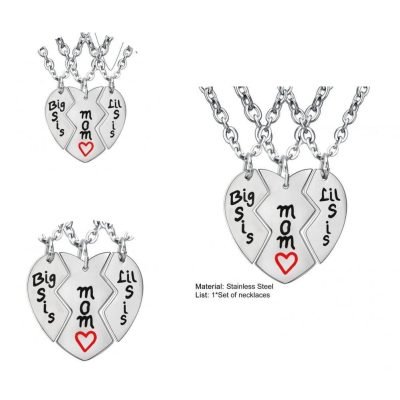 Mother and 2 Daughters Necklace Set