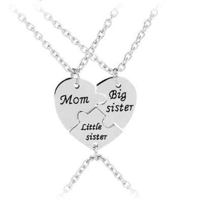 Mother and Daughter Linked Necklace