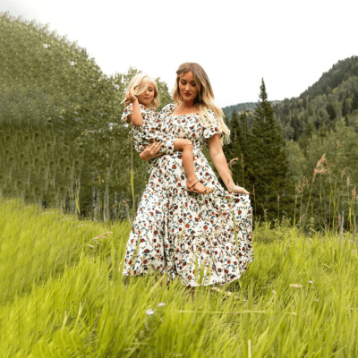 Mother and Daughter Matching Summer Dresses