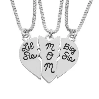 Mother and Two Daughter Necklace