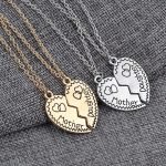 Mother Daughter Broken Heart Necklace