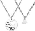 Mother Daughter Engraved Necklace