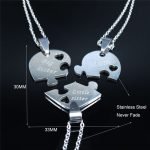 Mother Daughter Heart Necklace Silver