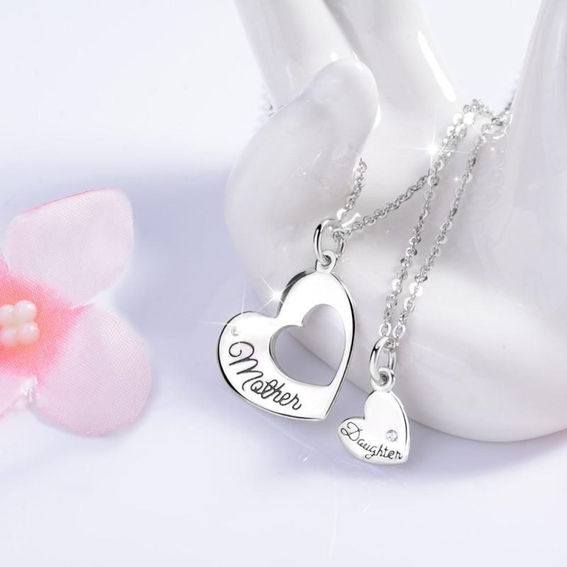 Mother Daughter Necklace Set for 2