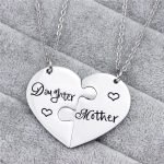 Mother Daughter Split Heart Necklace