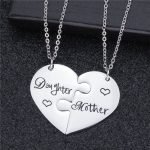 Mother Daughter Split Heart Necklace