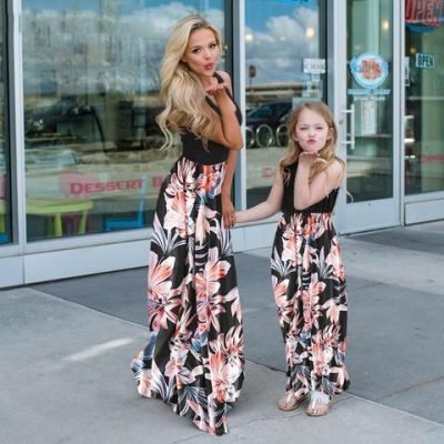 Mum and Daughter Floral Dresses