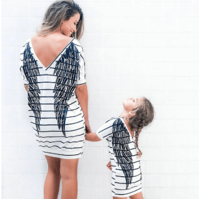 Mum and Daughter Matching T-Shirt Dresses