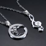 Music Note Couple Necklace