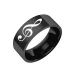 Music Note Ring Sets for Couples