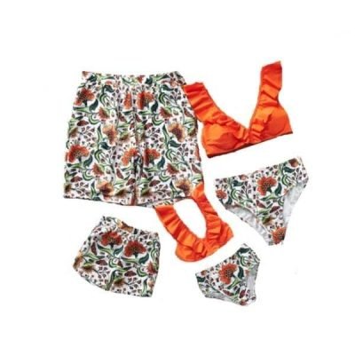 Orange Family Swimsuits