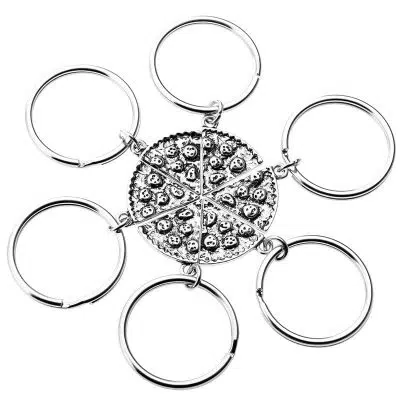 Pizza Best Friend Keychain