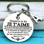 Porte Clé Message Amour