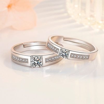 Promise Rings for Couples Silver