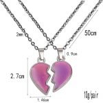 Purple Heart Friendship Necklace