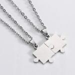 Puzzle Piece Necklace for Couples