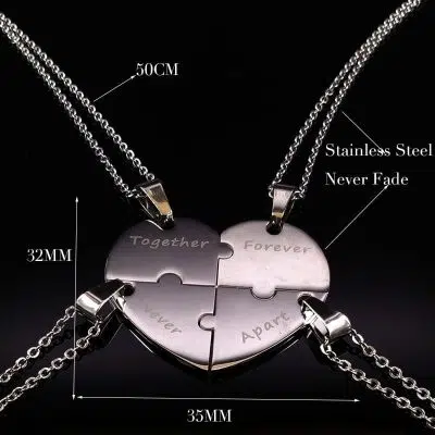 Set of 4 Best Friend Necklaces