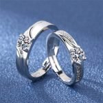 Silver Couple Promise Rings