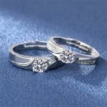 Silver Couple Promise Rings