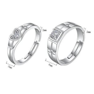 Silver Engagement Rings for Couples