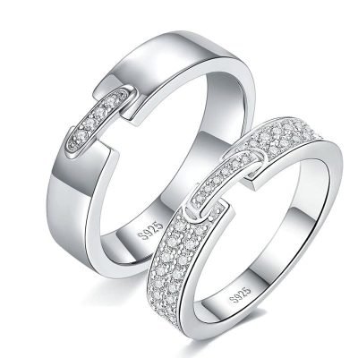 Silver Promise Rings for Couples