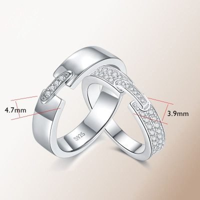 Silver Promise Rings for Couples