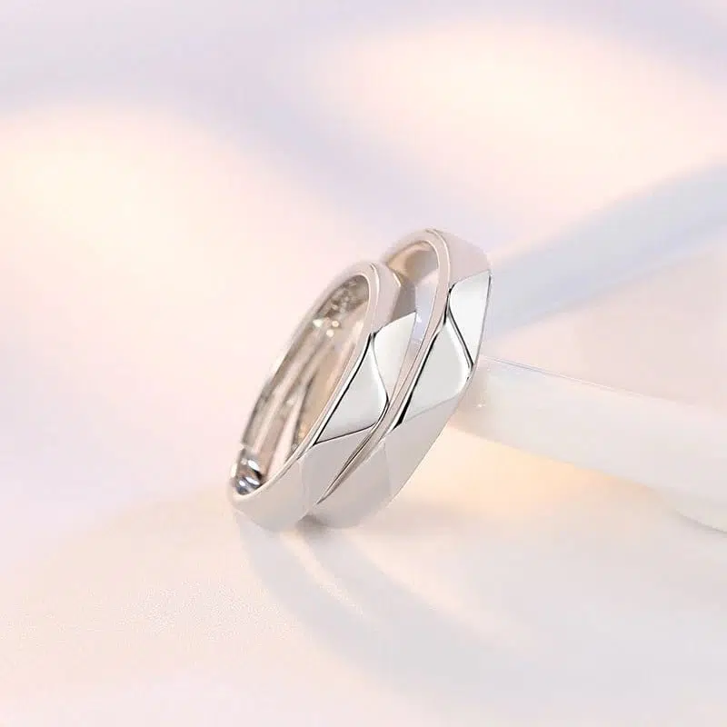 Simply Couple Rings Silver