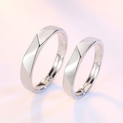 Simply Couple Rings Silver