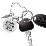 Sister by Heart Best Friend Keychains