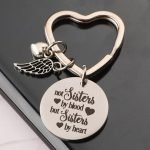 Sister by Heart Best Friend Keychains