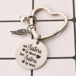 Sister by Heart Best Friend Keychains