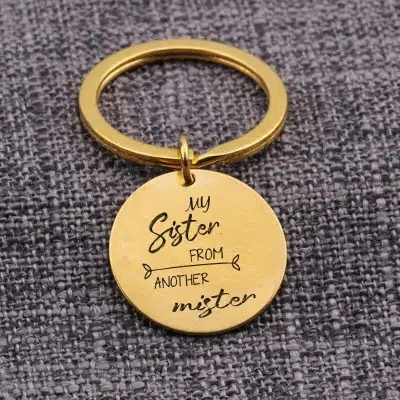 Sister Keychain Charm