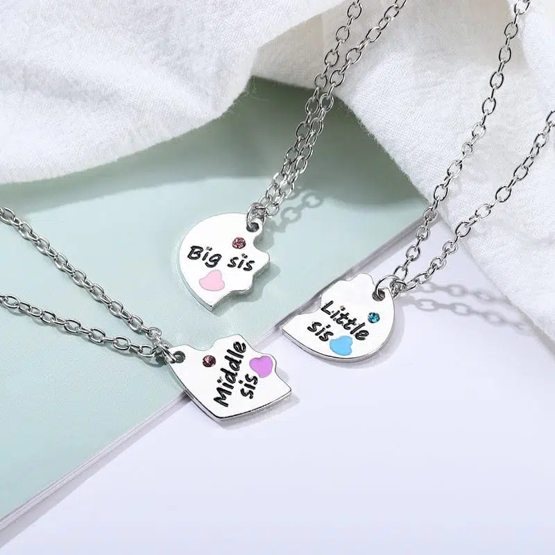 Sister Necklaces for 3