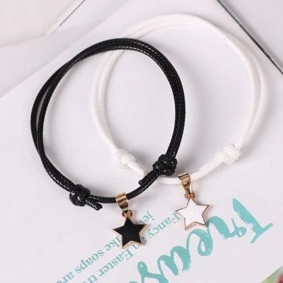 Star Pendant Couple Bracelet