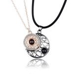 Sun and Moon Necklace Couple