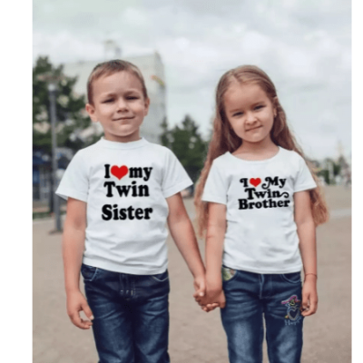 Twin T-Shirt For Brother And Sister