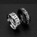 Viking Runes Couple Ring