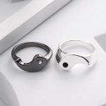 Yin Yang Couple Ring