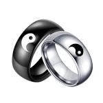 Yin Yang Matching Couple Ring