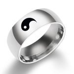 Yin Yang Matching Couple Ring