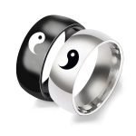 Yin Yang Matching Couple Ring